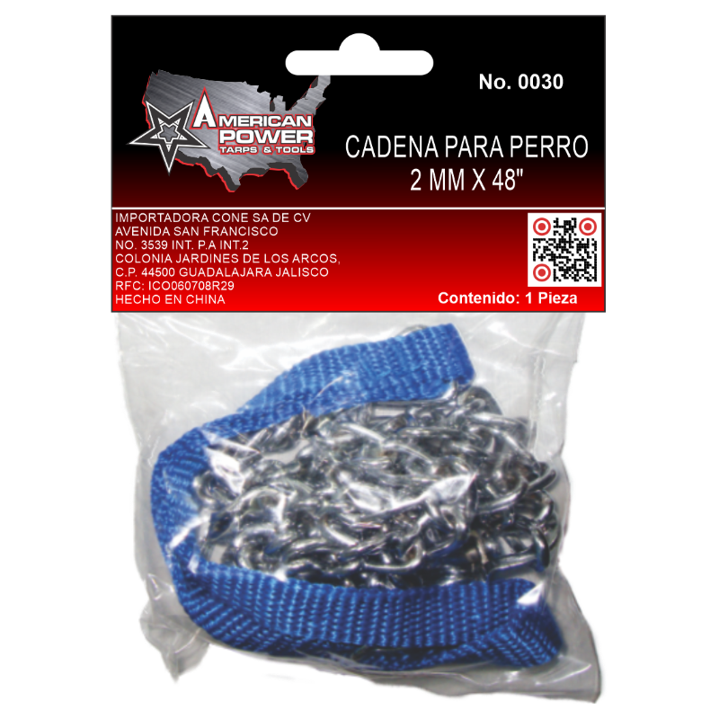 CADENA P/PERRO 2.0 MM 0030 AMERICAN POWER TOOLS | 0030