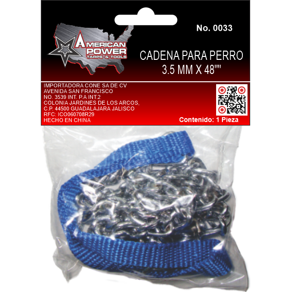 CADENA P/PERRO 3.5 MM 0033 AMERICAN POWER TOOLS | 0033