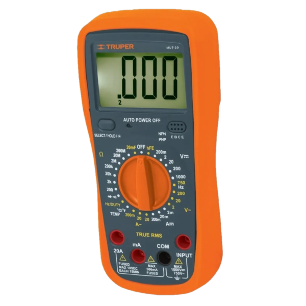 MULTIMETRO DIGITAL PROFECIONAL RMS MUT-39 TRUPER | 10402