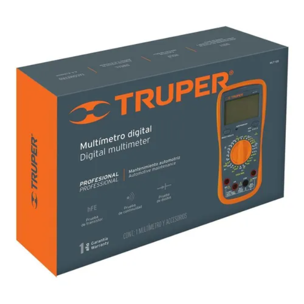 MULTIMETRO DIGITAL AUTOMOTRIZ MUT-105 TRUPER | 10403