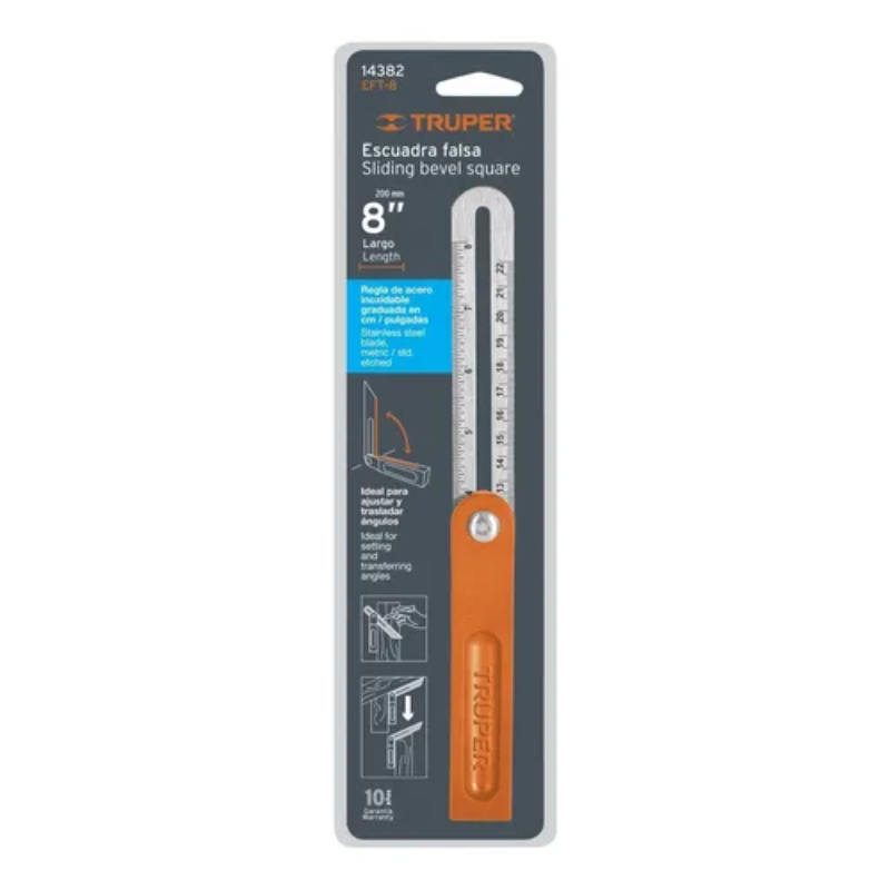 ESCUADRA T/FALSA 8`` EFT-8 TRUPER | 14382