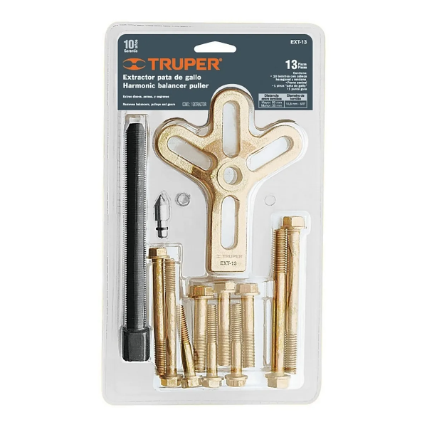 EXTRACTOR JUEGO PATA DE GALLO 13 PZAS EXT-13 TRUPER | 14510