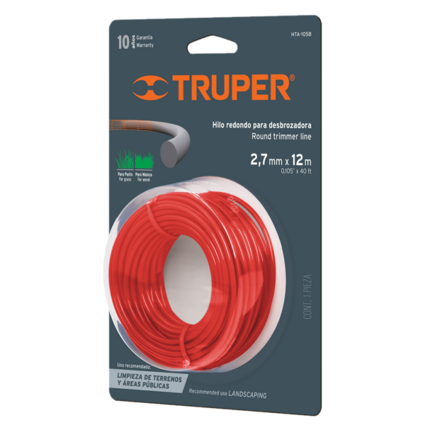 HILO P/ORILLADORA 15 MTS 2.70 MM BLISTER HTA-105B TRUPER | 16945