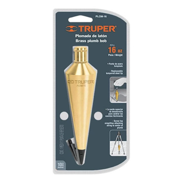 PLOMADA PUNTA #16 BRONCE PLOM-16 TRUPER | 17072