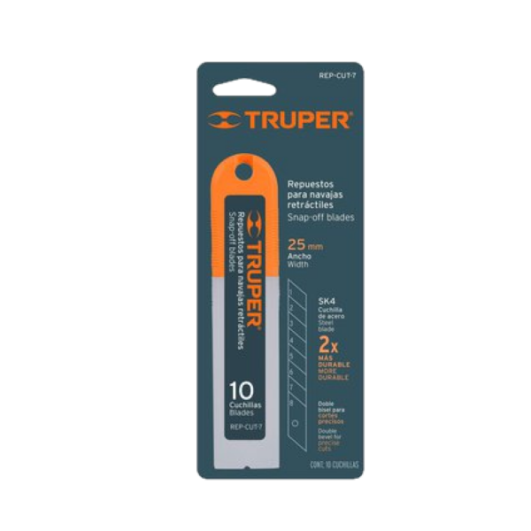 REPUESTO P/CUTTER 25 MM 10 PZAS REP-CUT-7 TRUPER | 17903