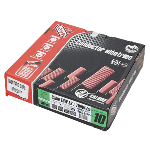 CABLE THW 100 MTS CAL 10 VERDE 399331 IUSA | 415-V