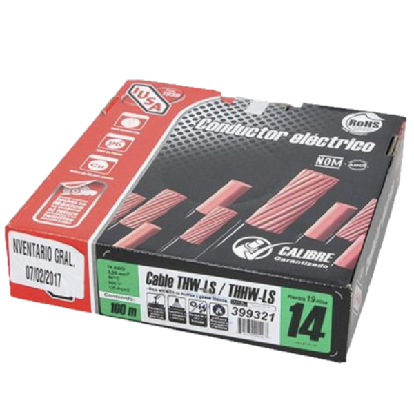 CABLE THW 100 MTS CAL 14 VERDE 399321 IUSA | 424-V