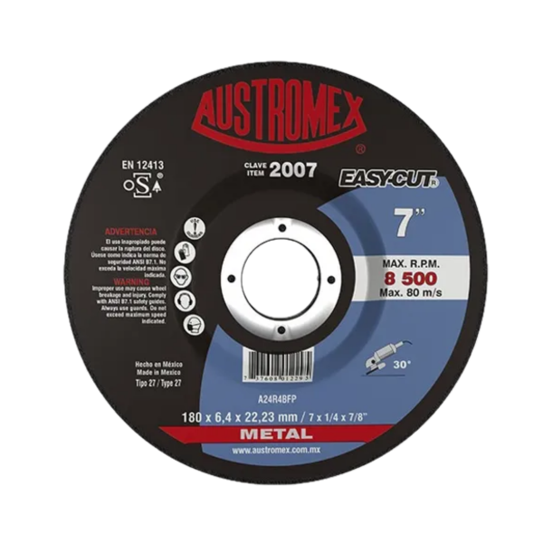 DISCO DESBASTE 7" METAL EASY CUT 2007-012295 AUSTROMEX | 50163