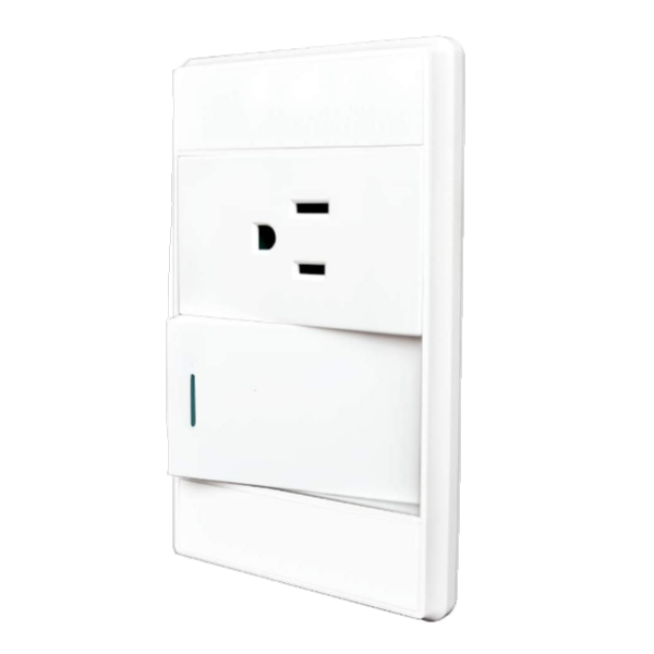 PLACA APAGADOR SENCILLO ESCALERA 1 CONTACTO VENECIA BLANCO 4010 ADIR | A4010